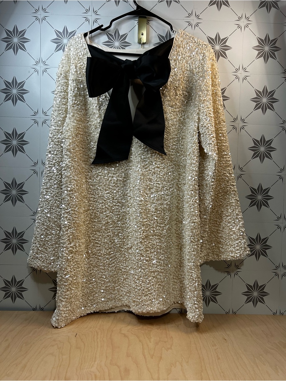 H&M Viral Sequin Bow Dress